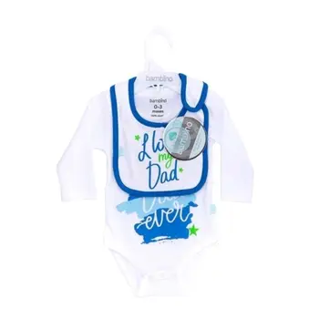 

Set body and bib cloth boy Best dad ever Bambino