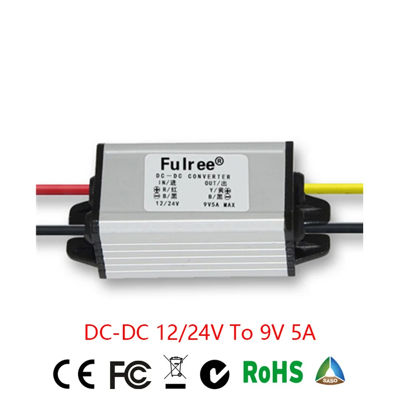 

DC-DC Converter 12V/24V to 9V 5A Step Down Module