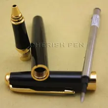 Горячие продажи ручки BAOER 388 Дешевые Высококачественные Гладкие Черные и Золотая стрелка клип ролик мяч/подарок/Шариковая ручка
