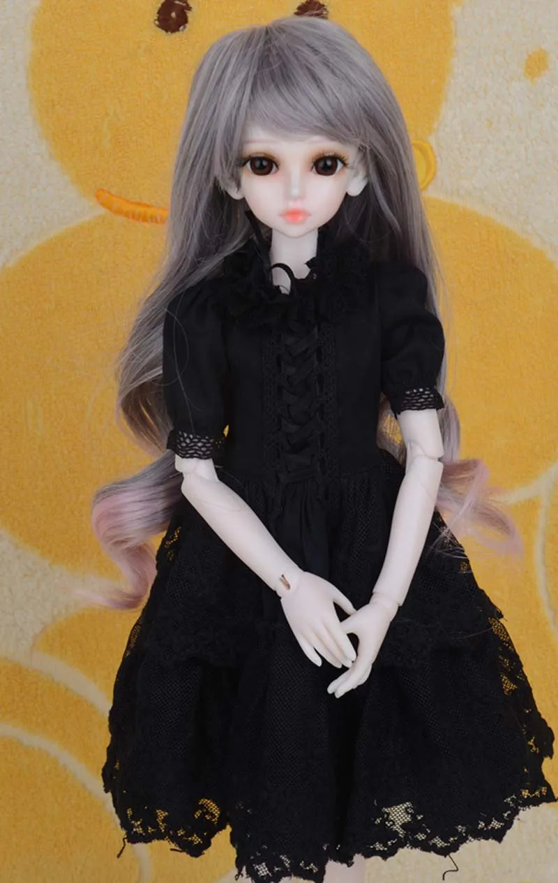 Новое поступление кукла 1/3 1/4 1/6 1/8 BJD модное черное платье Одежда для кукол Bjd