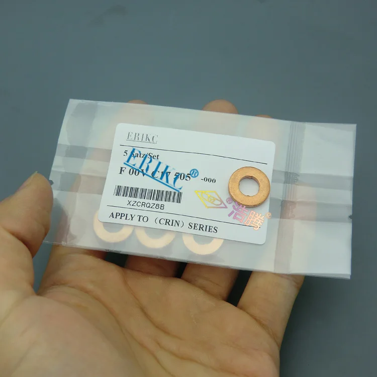 F00VC17505 ERIKC injector nozzle copper washer F 00V C17 505 (size: 7.1*15*2.5) copper ring F00V C17 505 thickness: 2.5mm