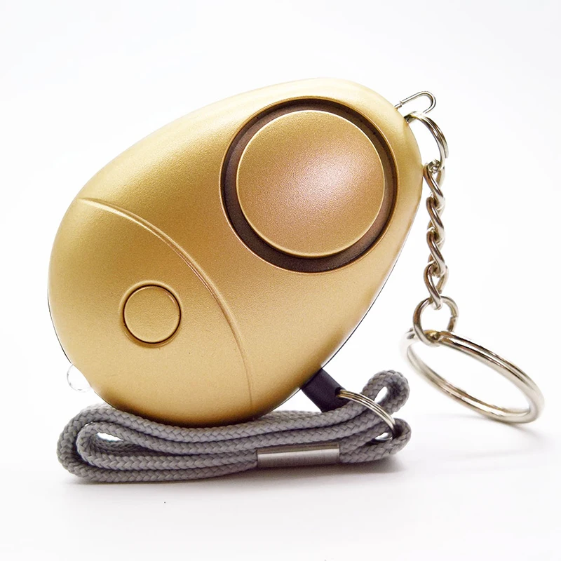Self Defense Alarm 120dB Egg Shape Girl Women Security Protect Alert Personal Safety Scream Loud Keychain Emergency Alar