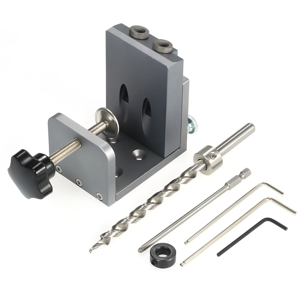 

Hole Locator Jig DIY Kit Efficient Woodworking Inclined Hole Positioner Furniture Punching Tool Woodworking 9mm Inclined Hole