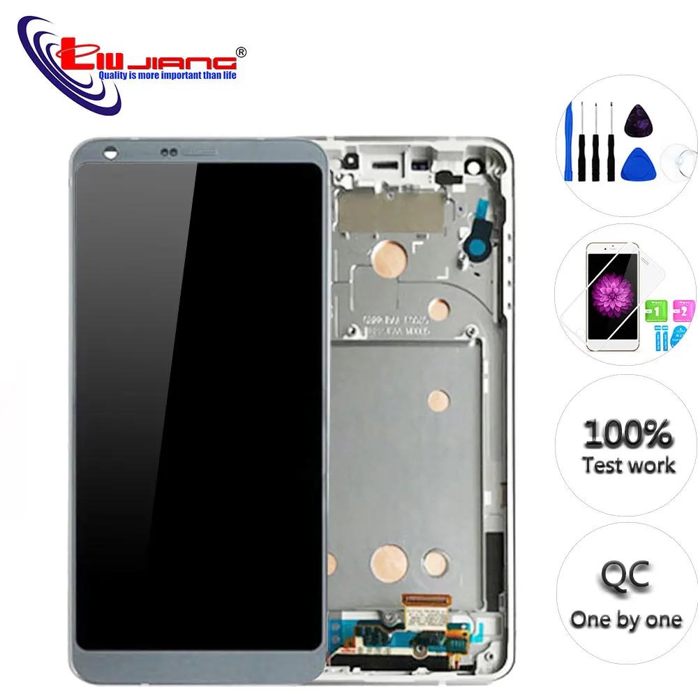 

Original 5.7'' IPS For LG G6 H870 H871 H872 LS993 VS998 Touch Screen Digitizer Assembly With Frame For LG G6 LCD Display