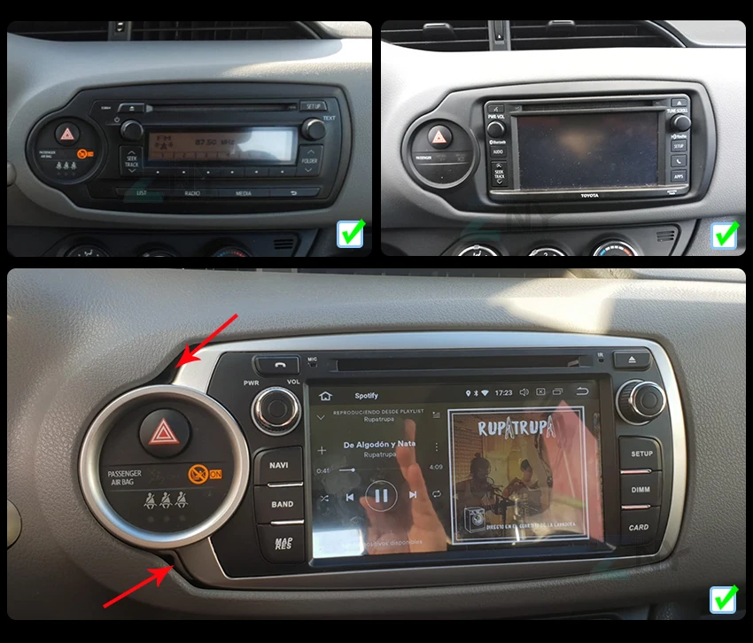 Discount 7" IPS Android 9.0 Car DVD 2 Din Auto Radio For Toyota Yaris 2012-2017 GPS Navigation Multimedia CarPlay WIFI Audio Video Stereo 6