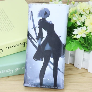 

New Hot Anime game NieR:Automata cosplay 2B Anime cartoon printing PU man woman fashion Leisure long Wallet
