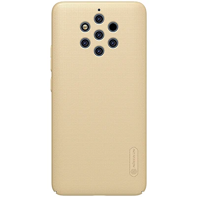Чехол NILLKIN для Nokia 9 PureView матовый чехол в горошек для Nokia 9 PureView Подарочный держатель для телефона - Цвет: glod