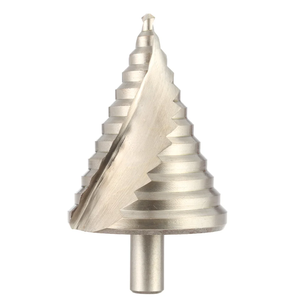 HSS 6-60mm Effective Spiral Groove Essential Hole Cutter Tool brocas para madera  Spiral Flute Stepped Drill Pagoda step drill