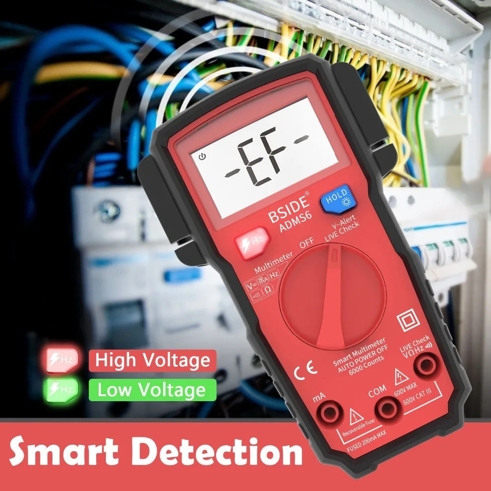 Auto Range LCD Digital Multimeter 9999 Counts Detector DC AC Voltage Tester New