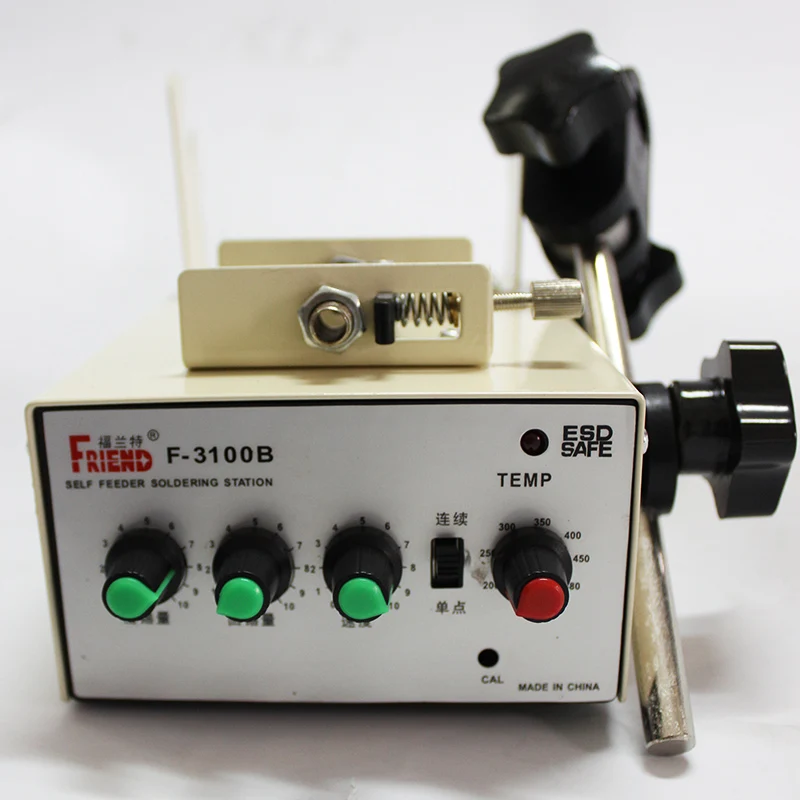 

Free Shipping Automatic Feeding Tin Thermostatic Soldering Station Foot Machine F3100B 70W Multi-function Electric Iron Tool