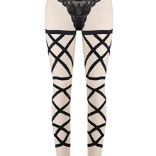 Pole Dance Фетиш Готический ремень-подвязка ремень пастельный бондаж жгут Сексуальное белье Пояс для чулок Rave панк ремень-подвязка