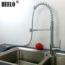 Однорычажный весна выдвижной кухонный кран поворотный раковина кран кухонные смесители горячей и холодной воды хром смеситель torneira