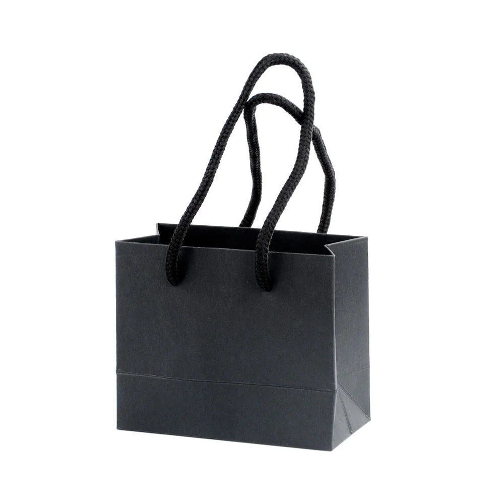 5 шт подарочные пакеты с ручками многофункциональные высококачественные черные бумажные пакеты перерабатываемые Экологичные хозяйственные сумки