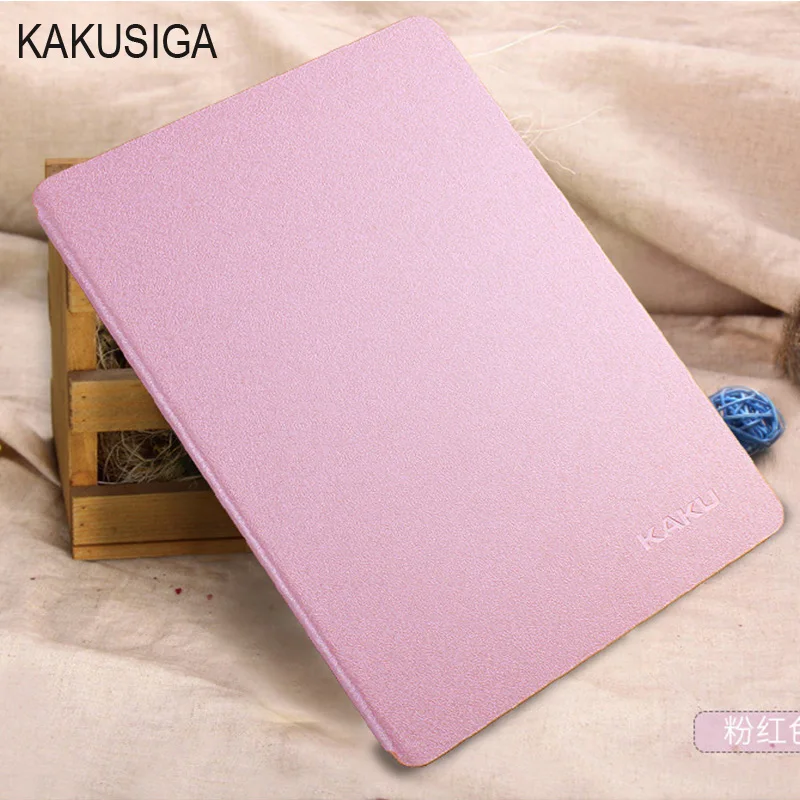 

Luxury Stand Leather Case For Apple iPad Air 5 6 Air 2 KAKUSIGA Silk Slim Clear Transparent Smart Auto Sleep Tablets Cover Case