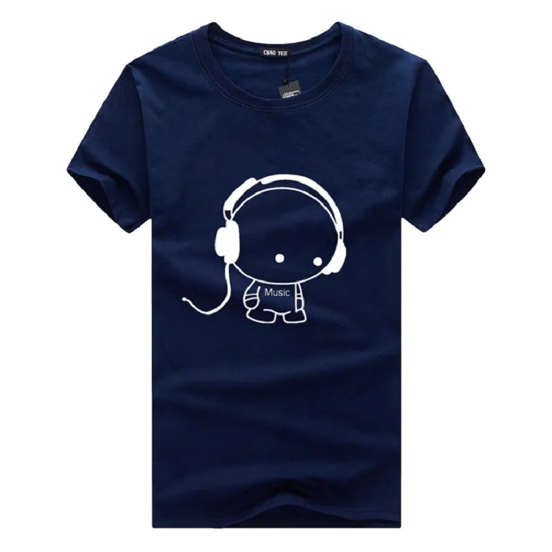 

KUYOMENS Men's t-shirts Short Sleeve Your Music Print Brand t Shirt men High Quality Casual Cotton Size 5XL Tops Tee Men tshirt