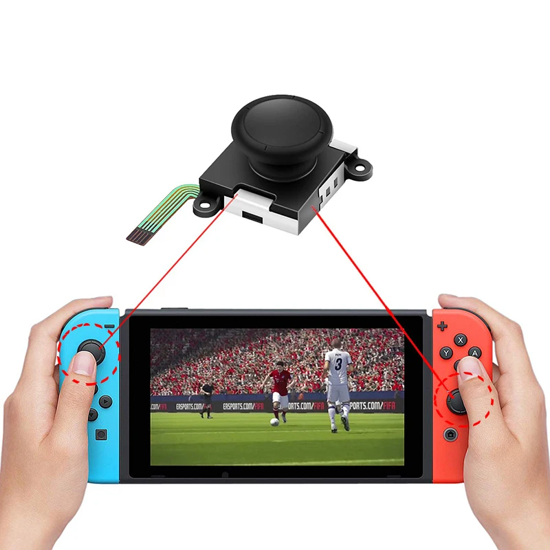 3D Аналоговый джойстик для пальца Joycon, джойстик для джойстика, переключатель контроллера, датчик, модуль, инструмент для ремонта, переключатель, джойстик