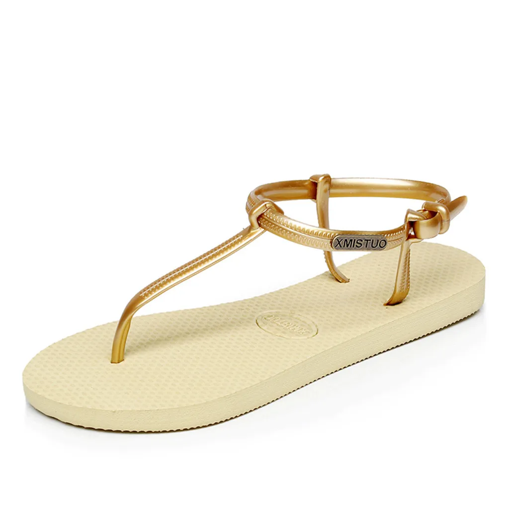 

SAGACE 2019 Women Fashion Sandals Leisure Flip-Flops Flat Anti-Slip Slipper Casual Slip On Woman Peep Toe Beach Shoes 94120