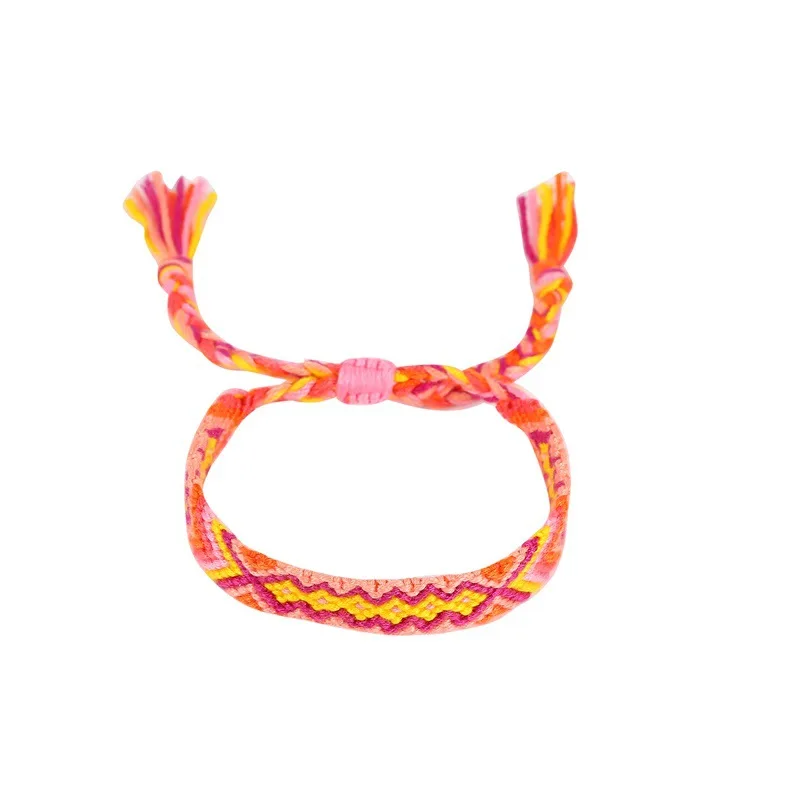 Бразилия Бохо плетение рук плетеные браслеты для женщин богемные Винтаж Хлопок Веревка дешевые этнические шарм браслеты ювелирные изделия
