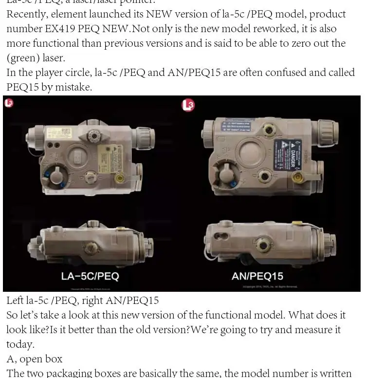 Элемент Softair оружие Тактический Peq зеленый лазер PEQ-15/LA-5C UHP фонарик с зеленым ИК светодиодный PEQ15 Surfire свет