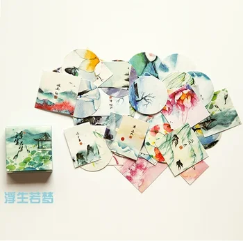 

1LOT=40PCS Boxed Kawaii Cartoon Birds Mini Paper Stickers Decoration DIY Diary Scrapbooking Sticker Stationery For Kids Gift