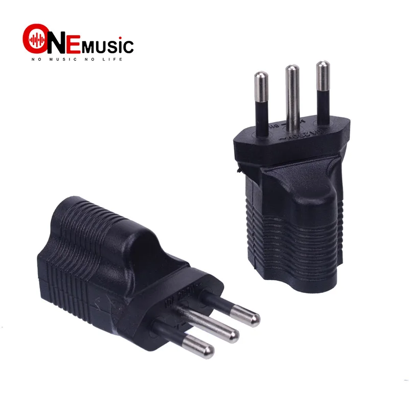 

Universal US to Italy Chile Power Plug 3 Round Pin Adapter Travel Converter Plug
