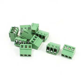 

10Pcs 5mm Pitch 250V 10A PCB Pluggable Terminal Block Connectors