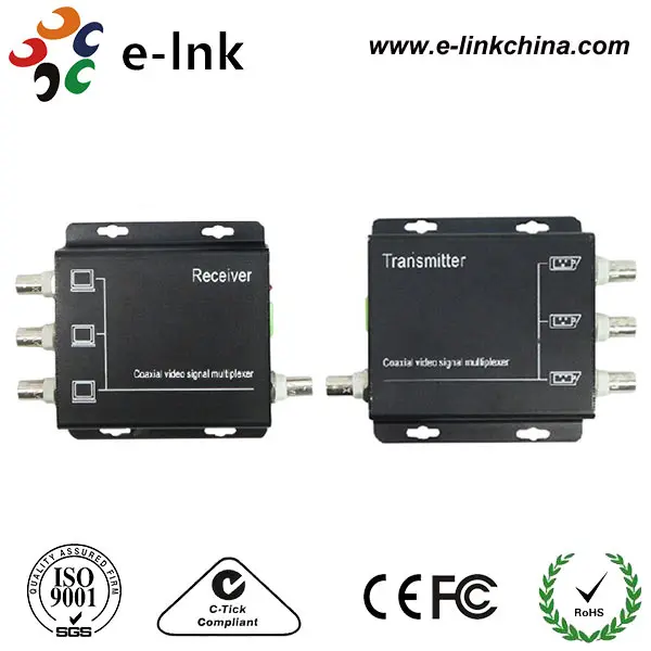

3 Port CCTV analog camera video multiplexer