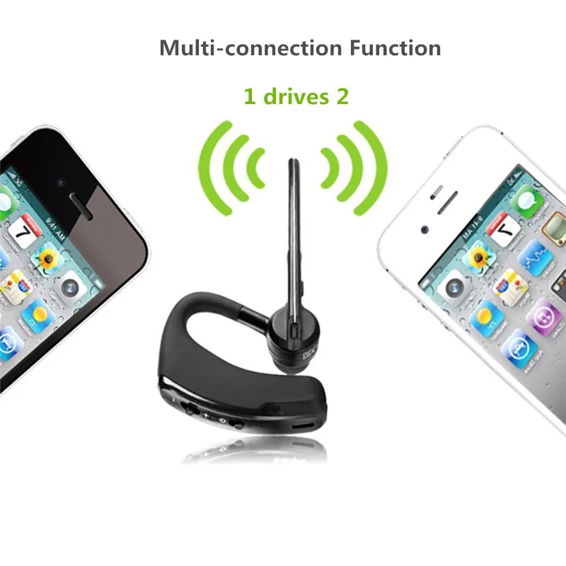 Business Bluetooth Earphone V8 Noise Cancelling Voice Control Handsfree Wireless Headset Headphone Sports Running Office Headset (7)