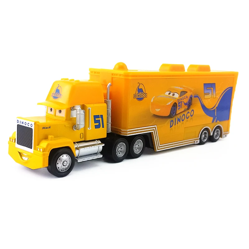 Disney Pixar Cars 3 Dinoco Cruz Ramirez's Hauler Truck 1:55 литая под давлением игрушечная Модель
