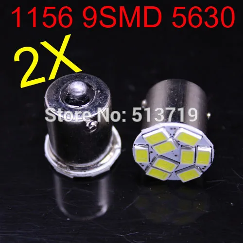 

2014 new 2X 1156 P21W 5630 car LED 9 SMD light turn signal steering lamp reversing back up light xenon white aut paking