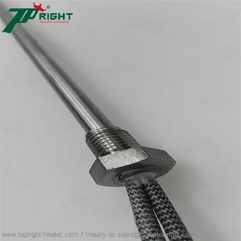 

Dia.10mm 300w resistance cartridge heating element with 500mm wire length