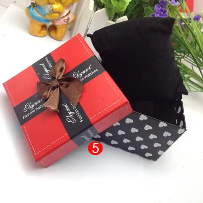 

Splendid design Present Gift Box Case For Bracelet Bangle Jewelry Watch Box red For Drop Ship