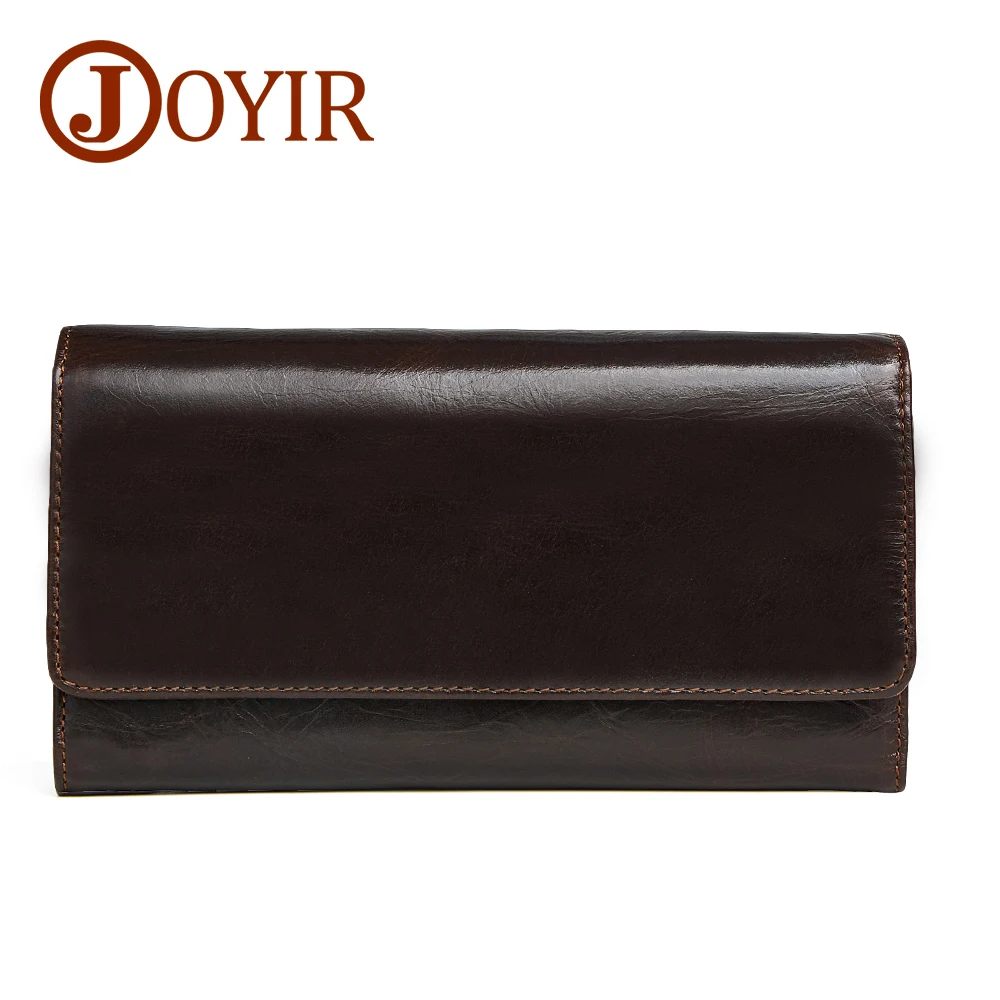 JOYIR Wallet Genuine Leather Coin Purse Men Long Wallet Credit Cards Holder Large Capacity Clutch Male Vintage Wallets 2048 JOYIR Wallet Genuine Leather Coin Purse Men Long Wallet Credit Cards Holder Large Capacity Clutch Male Vintage Wallets 2048
