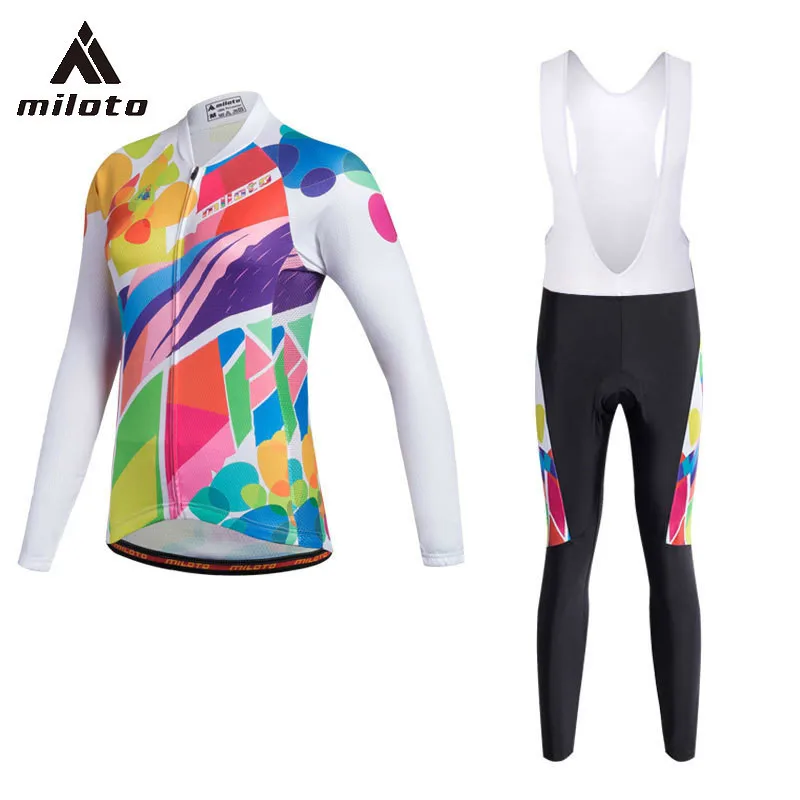 Download MILOTO Thin Long Sleeve Cycling Set Women Cycling Uniform ...