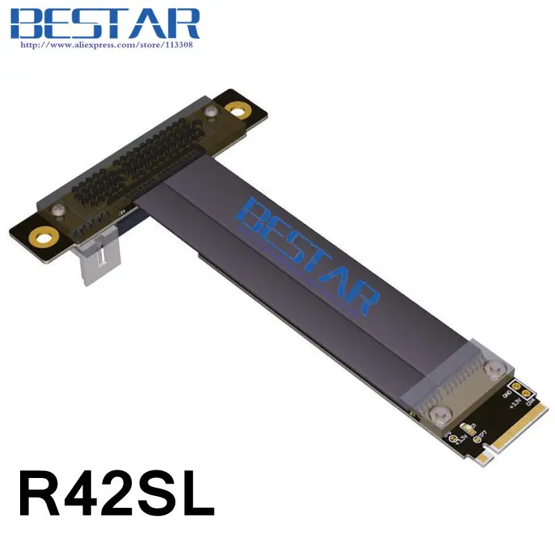 Nvme m Key2280 para Pcie Ngff 3.0 4x Riser Cartão Cabo Extensor Pci-express x4 10cm 20cm 30cm 1ft 2ft 3ft Pci-e Gen3.0 32g Bps M.2 Cabos de computador e conectores - Imagem 3