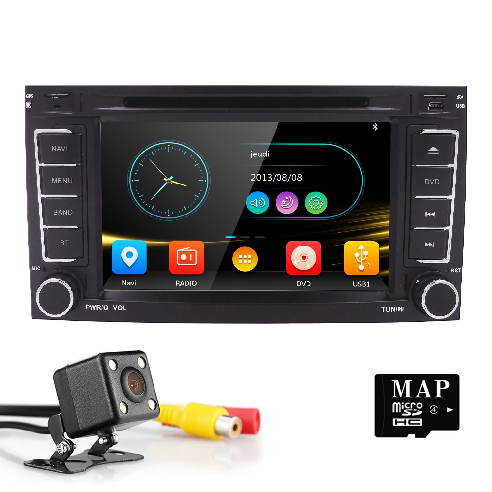 

7"AutoRadio 2 din Car DVD player for VW Volkswagen Touareg Transporter T5 Multivan 2004 -2011 GPS Navigation Car audio 3G BT SWC