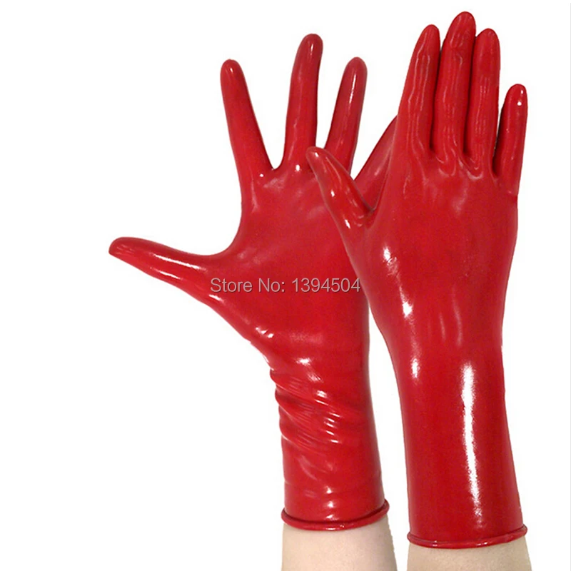 2017 классические латексные женские короткие обжимные перчатки|latex female|sexy gothic
