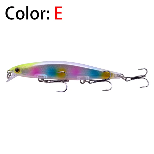 Proleurre Fishing Lures 11cm 13.8g Sinking Minnow Wobblers Plastic Artificial Baits With Hook for Bass Pike Carp Swimbait Tackle E