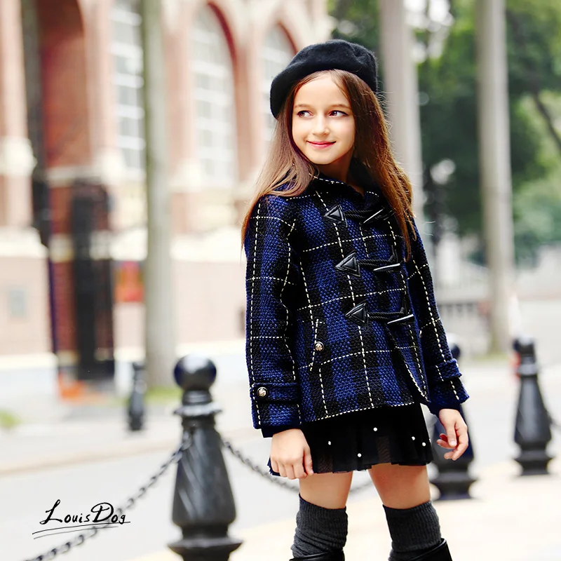 Buy Cute kids girls coat thick British style girl