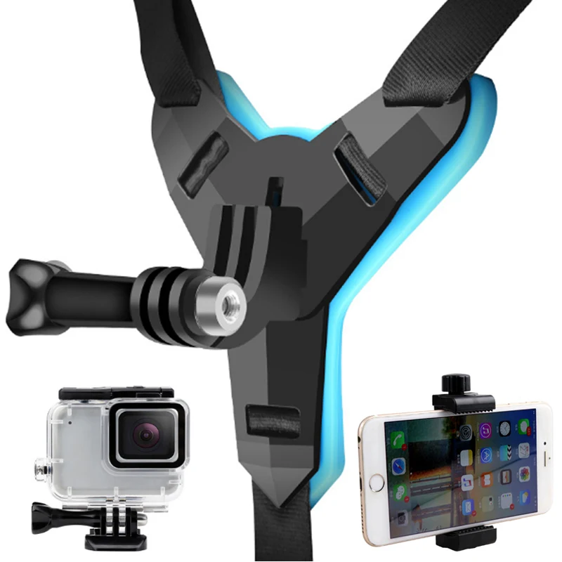 Цельный мотоцикл Helemt подбородок для iPhone Huawei и Gopro Hero 7 6 5 SJCAM SJ4000 SJ6 SJ8 аксессуары
