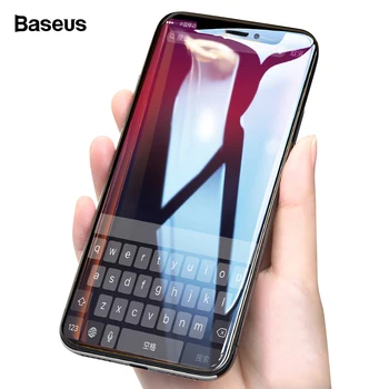 

Baseus 0.3MM Screen Protector Tempered Glass For iPhone X 4D Surface Full Coverage Protection Toughened Glass Film For iPhone 10