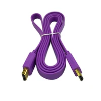 Gold Plated Plug raspberry pi 2 HDMI Cable Male-Male1080p High speed Flat HDMI Wire Core support banana pi for HDTV XBOX