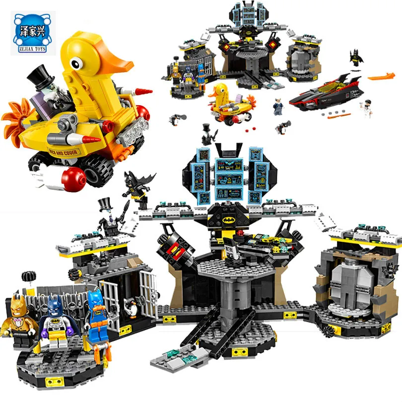 

New Arrival LEPIN 07052 Batman Movie Batcave Break-in Man-Bat Bricks Sets Building Block Toys Compatible Lepin Batman 70909