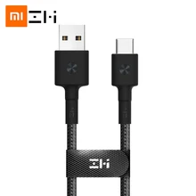 xiaomi ZMI светодиодный usb type-c кабель передачи данных для быстрой зарядки короткий 0,3 м 1 м 2 м Android мобильный телефон usb кабель usb c зарядное устройство