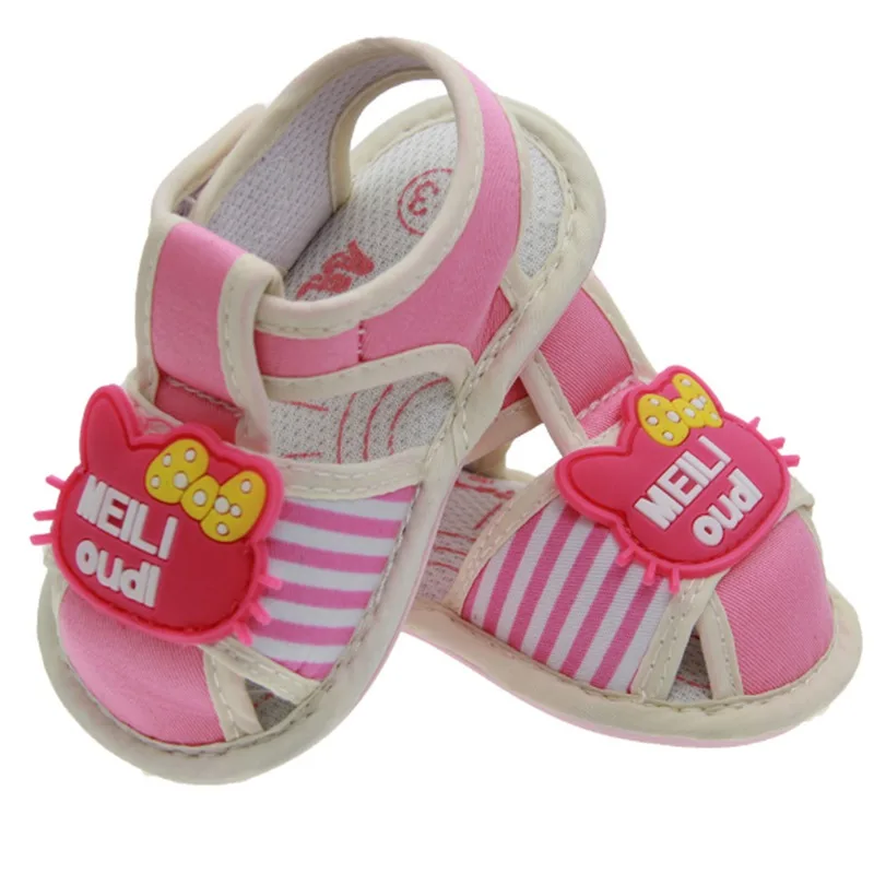 Cute Kitty Girl Baby Summer Shoes Infant Princess Crib ...