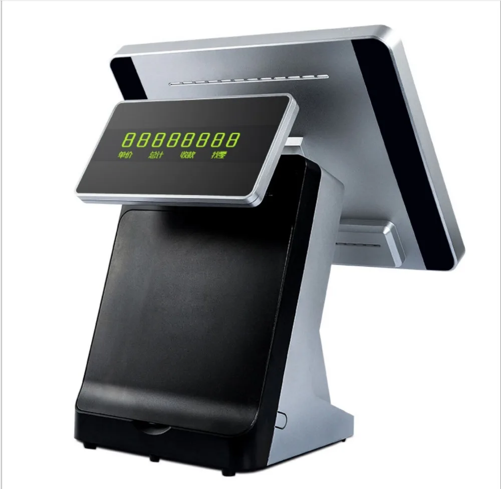 

15 inch Restaurant MapleTouch dual touch screen ordering pos system with printer and cash drawer POS terminal EPOS