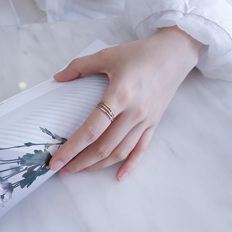 Женское кольцо с кристаллами anelli donna bisuteria минимализм ювелирное изделие из 100%