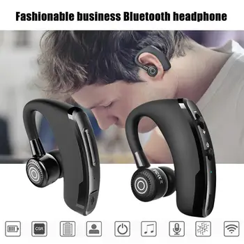 

Hot Selling V9 Updated Version Of Business Ear-hook Type Earphone Wireless CSR Bluetooth Headset Stereo With Sound Control