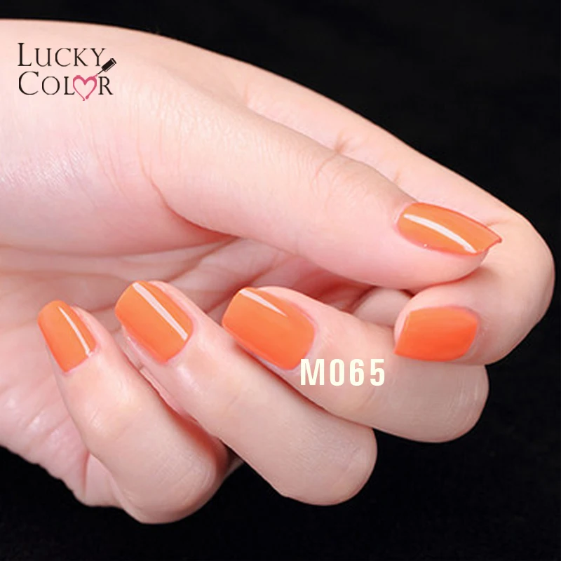 12 Colors Pure Orange Series Gel Nail Polish High Quality Long-lasting Soak Off UV LED Beauty Nail Art Tools 10ml