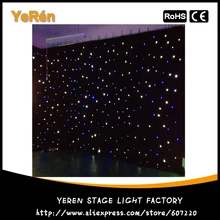 Led Star Cloth Led Star Curtain wedding Stage light Background 4*6M White & Blue Color for backdrop